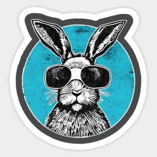 Rabbit With An Attitude Sticker